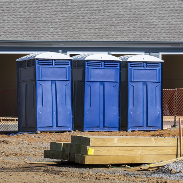 is there a specific order in which to place multiple portable toilets in Crawford West Virginia